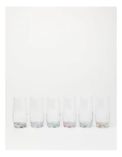 Heritage Rainbow Hi Ball Set Of 6