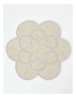Heritage Elegance Beaded Placemat Set Of 4 Multi