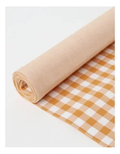 Heritage Gingham Runner In Orange -Heritage 911209060 2 720x928