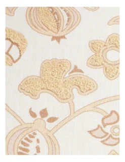 Heritage Camivelle Embroidered Floral Cushion 60x40 Cm In Taupe/White -Heritage 911577880 4 720x928