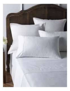 Heritage Diana 400TC Egyptian Cotton Sateen Sheet Set In White