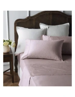 Heritage Diana 400TC Egyptian Cotton Sateen Sheet Set In Blush