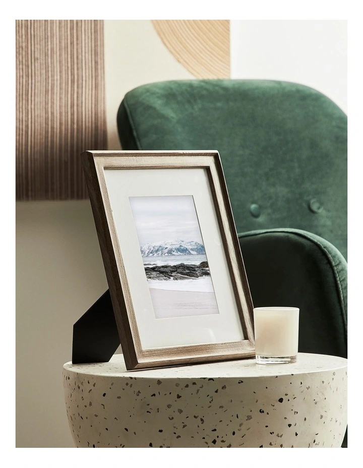 Heritage Wood Frame 8x10 Matted To 5x7 In Dark Natural 5 Heritage Wood Frame 8x10 Matted To 5x7 In Dark Natural - Image 3