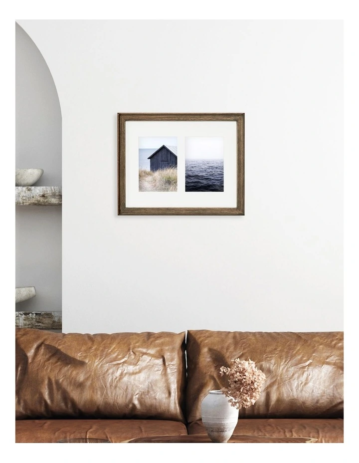 Heritage Wood Frame 11x14 Matted To 2x5x7 In Dark Natural 5 Heritage Wood Frame 11x14 Matted To 2x5x7 In Dark Natural - Image 3