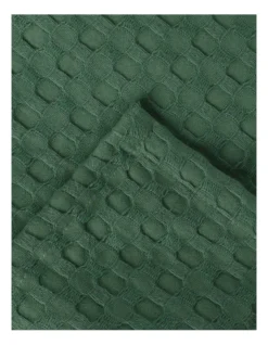 Heritage Turkish Cotton Waffle Blanket In Green -Heritage 934161400 934162750 3 720x928