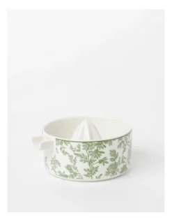 Heritage Garden To Table Floral Juicer 14x10x5cm In Green