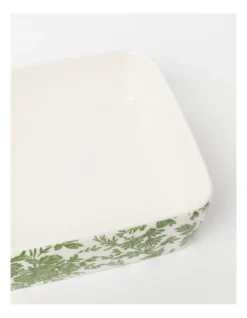 Heritage Garden To Table Floral Square Baker 22x22x6cm In Green -Heritage 939676060 3 720x928