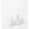 Heritage Garden To Table Floral Chicken Salt & Pepper Set 7.5x9x9.5cm In White -Heritage 939676240 1 720x928
