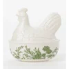 Heritage Garden To Table Floral Chicken Egg Keeper 23x19x16cm In Green -Heritage 939676330 1 720x928