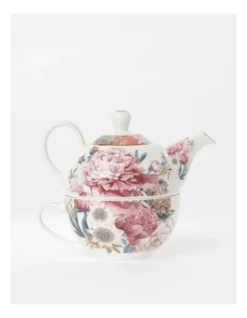 Heritage High Tea Floral Tea For One In White