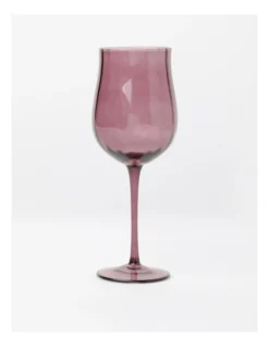 Heritage Tulip Wine Glass Set Of 4 In Purple