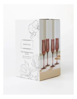 Heritage Tulip Champagne Glass Set Of 4 In Purple -Heritage 942176170 5 720x928