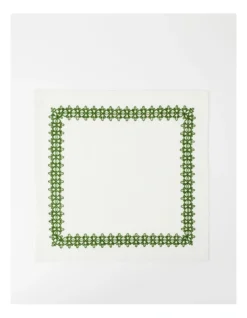 Heritage Traditional Stitch Napkin 40x40cm In White