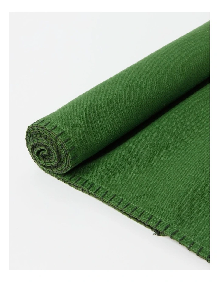 Heritage Traditional Stitch Runner 33x180cm In Green 4 Heritage Traditional Stitch Runner 33x180cm In Green - Image 2
