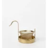 Heritage Tea Party Tea Infuser With Stand In Gold