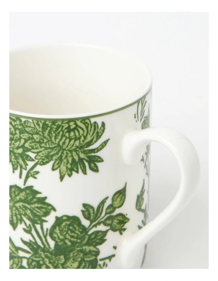Heritage Green Toile Floral Mug Set Of 2 In Green 5 Heritage Green Toile Floral Mug Set Of 2 In Green - Image 3