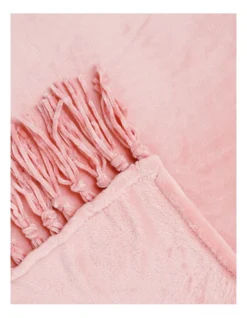Heritage Chenille Fringe Blanket In Rose -Heritage 951752260 951751270 3 720x928