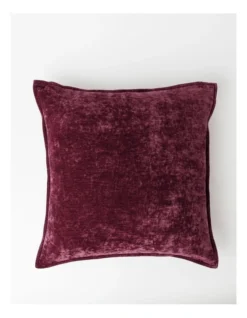 Heritage Valerie Velvet Cushion 50x50cm In Wine