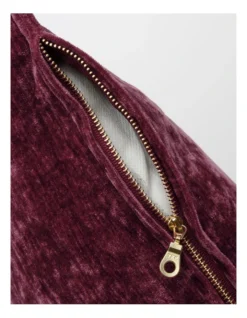 Heritage Valerie Velvet Cushion 50x50cm In Wine -Heritage 951873580 4 720x928