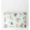 Heritage Flora Embroidered Breakfast Cushion 60x40cm In Multi