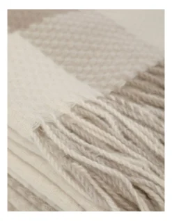 Heritage Winter Check Blanket In Beige -Heritage 955898560 955899010 2 720x928