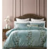 Heritage Ivy Embroidered Quilt Cover Set In Teal 1 Heritage Ivy Embroidered Quilt Cover Set In Teal -Heritage 957992230 1 720x928