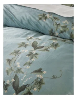 Heritage Ivy Embroidered Quilt Cover Set In Teal -Heritage 957992230 3 720x928
