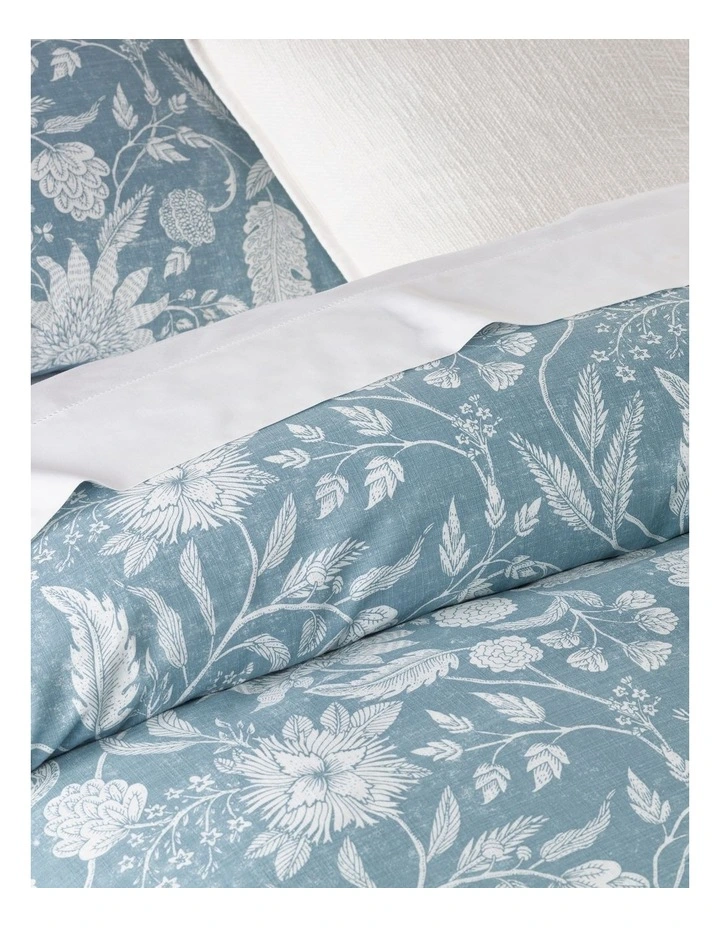 Heritage Sabine Chintz Print Quilt Cover Set In Blue 4 Heritage Sabine Chintz Print Quilt Cover Set In Blue - Image 2